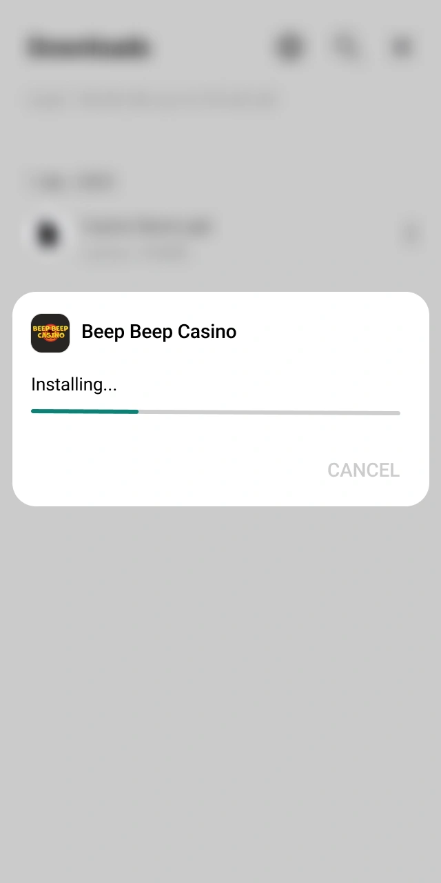Install the Beep Beep Casino Android application to play Aviator.