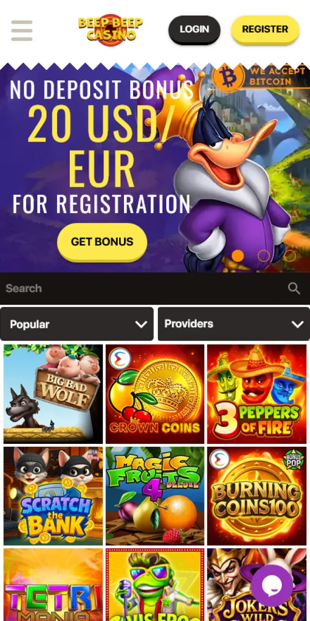 Open the Android download page to get Aviator at Beep Beep Casino.