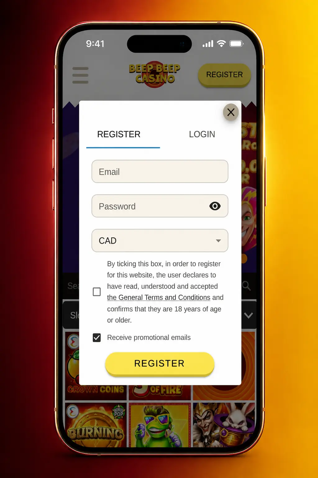 Steps to download and install Aviator on iOS via Beep Beep Casino progressive web app on iPhone or iPad.