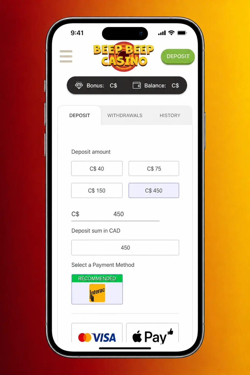 Step-by-step guide to logging in, finding, and playing slot games at Beep Beep Casino